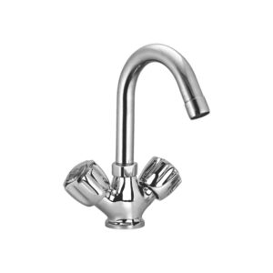 Central Hole Basin Mixer with J Shaped - J7A